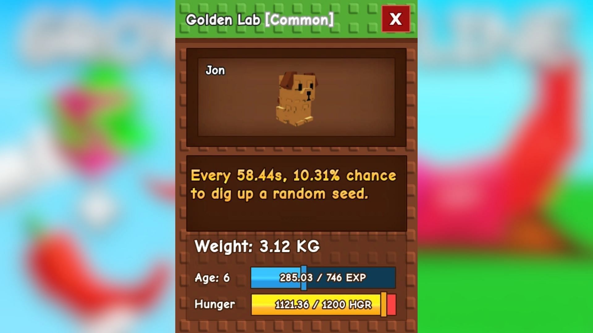 Golden Lab's passive (Image via Roblox)